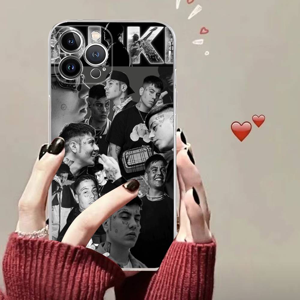 Fashion Rapper DUKI TPU Silicone Case for IPhone 11 12 13 14 15 16 17 Pro Max Shockproof Clear Back Cover