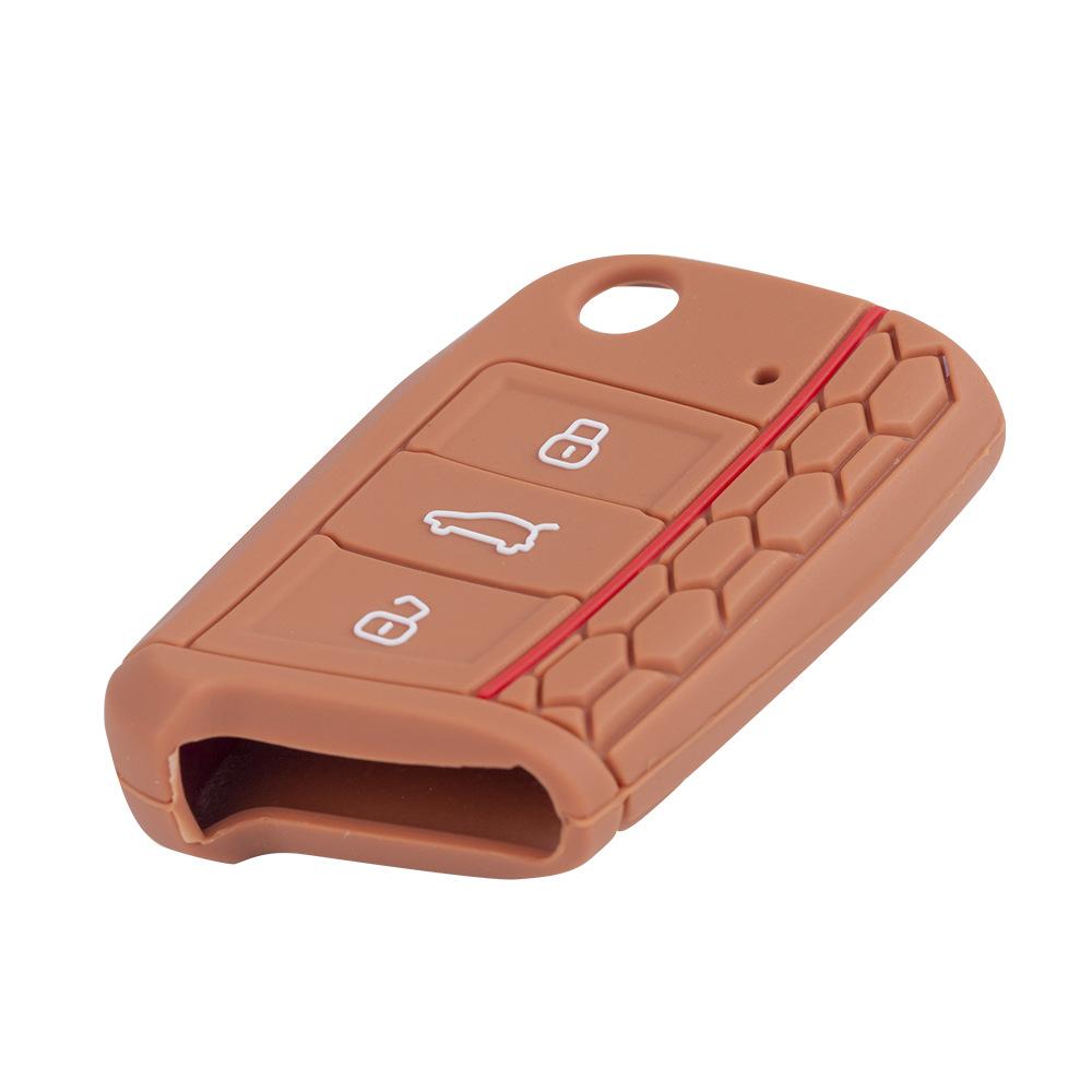 Чехол для автомобильного ключа, силиконовый чехол для VW Golf 7 MK7 VII Tiguan Polo Skoda Octavia A7 Kodiaq Seat Ateca Leon