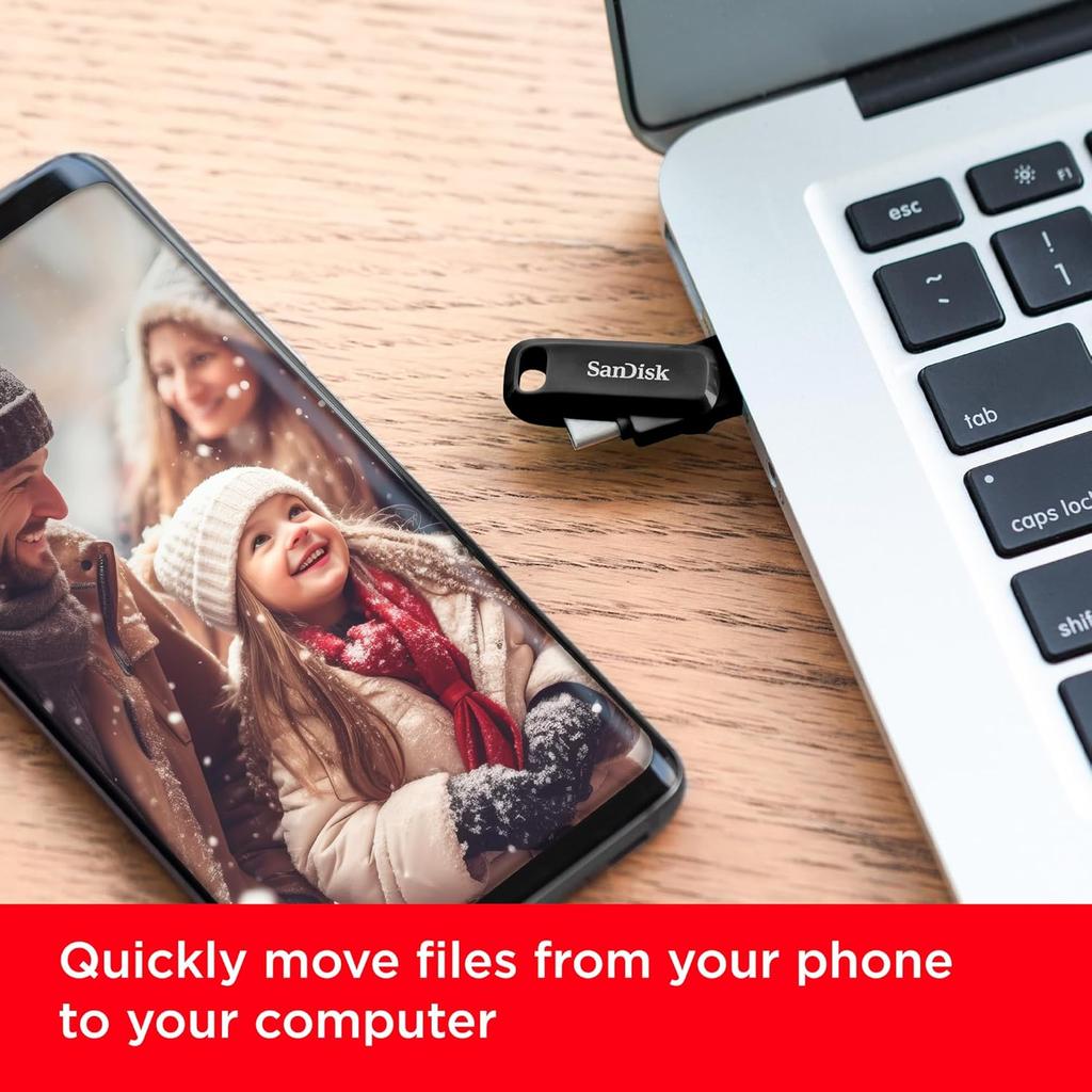SanDisk 128 ГБ otg usb type c Флешка 64 ГБ 256 ГБ 512 ГБ Ultra Dual GO OTG Флешка оригинальная sandisk usb Карта памяти U Диск для телефона Type C Ноутбук
