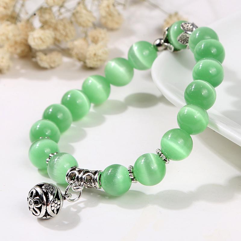 Women's Opal Beads Bracelets Crystal Fashion Bracelet Vintage Braceletes