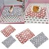 2PCS Rabbit Sleeping Bed Mat Small Pet Soft Thick Fleece Winter Warm Bed Pad Habitat Decor for Squirrels Chinchillas