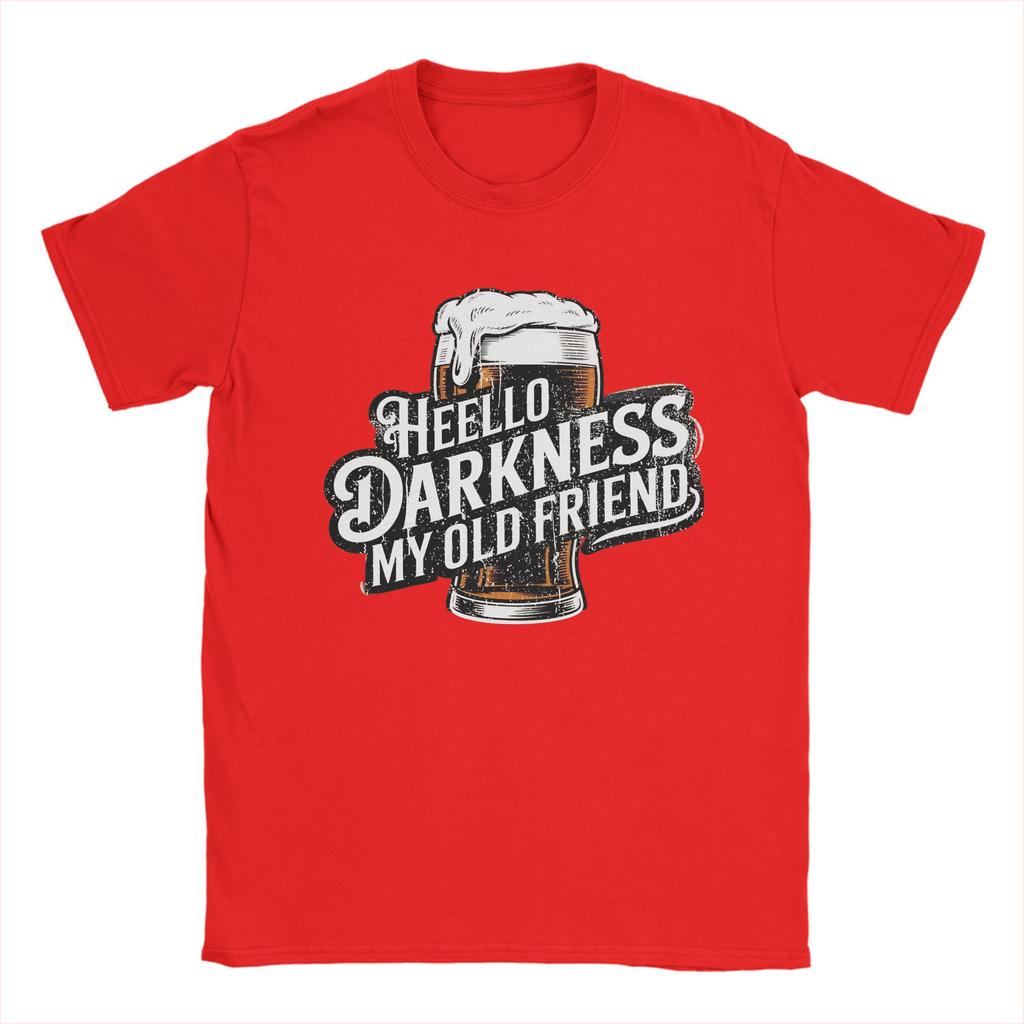 Hello Darkness My Old Friend Happy St PatrickS Day Shamrock T Shirt Adult Y2K Fun Cotton TShirts Summer O Neck Tee Shirt