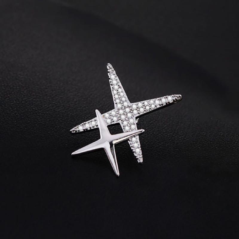 Классический дизайн, броши в форме звезды, булавки для женщин, изящные украшения, роскошные аксессуары для свадебной вечеринки и вечеринки для девочек, подарок