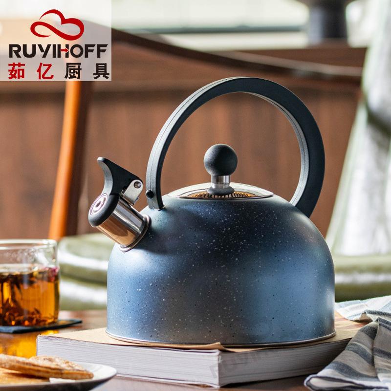 Stainless steel whistle kettle tea coffee whistle pot 2.5L kitchen utensils whistle pot