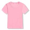 Summer Top Quality Boys Girls Plain Blank Basic Tee Shirt for Kids Toddler Unisex