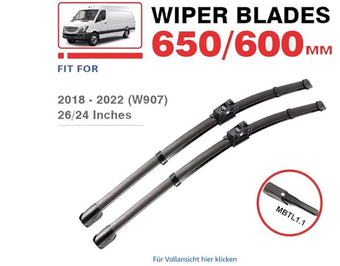 For Mercedes Benz Sprinter W907 907 910 26 + 24 Wipers Wipers