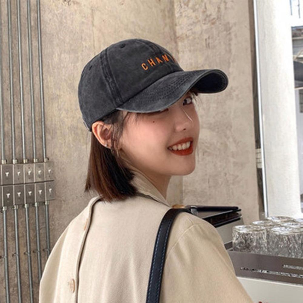 Бейсболка из стираного хлопка, солнцезащитная кепка с козырьком, винтажная шляпа от солнца, лето