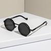 Круглые солнцезащитные очки Черная отделка ND-фильтры Поляризованные линзы Защита от УФ-лучей Четкость Очки Модные аксессуары