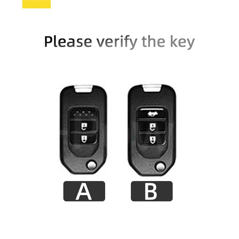 Чехол для автомобильного ключа в стиле сплава для Honda Accord Civic CR-V HR-V HRV Crider Jade Odyssey 2/3 кнопки, аксессуары
