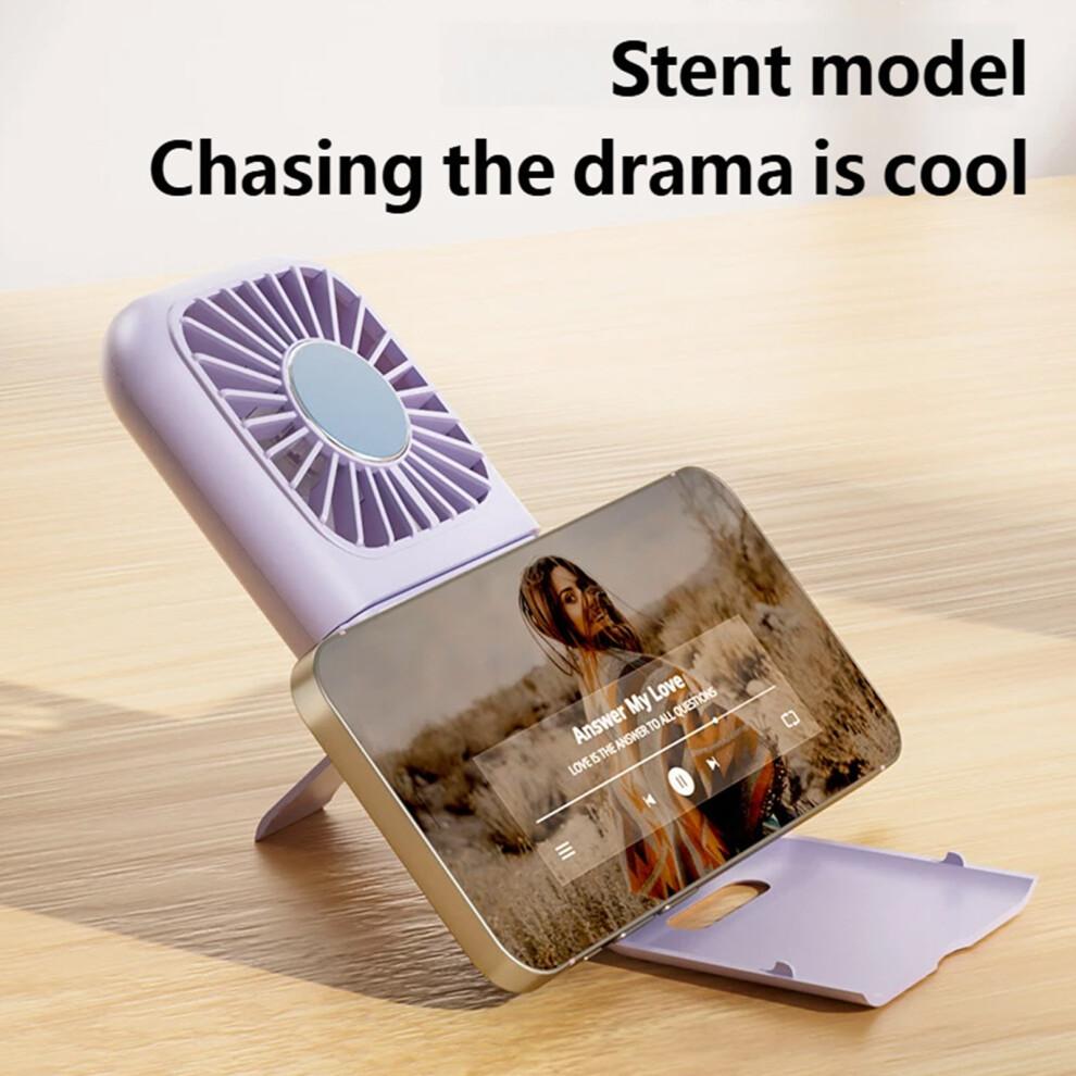 Mini Handheld Fan with 100 Adjustable Speed Quiet USB-Purple