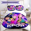 3pcs Kpop Hunter7 pattern bedding set duvet cover set includes duvet cover &pillowcases, perfect all season bedroom decoration & gift