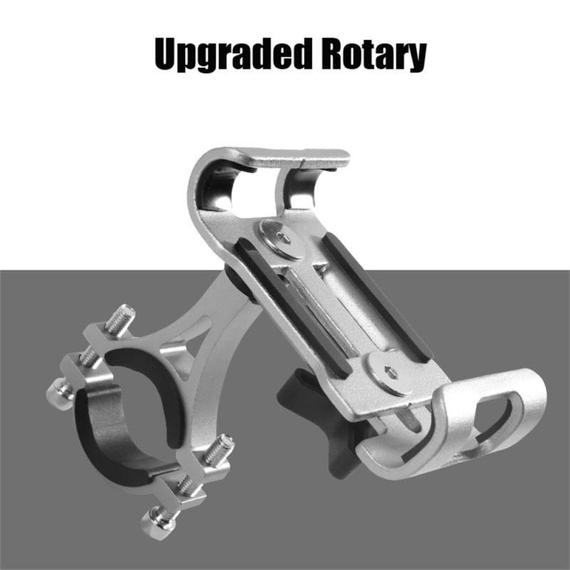 Металлический держатель для телефона для мотоцикла и велосипеда, противоскользящий кронштейн из алюминиевого сплава, GPS-зажим, универсальный вращающийся