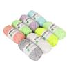 8pcs Glow Yarn Multicolor Knitting Luminous Craft Yarn for Beginner DIY Crocheting Craft 50m
