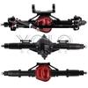 Metal Alloy Front Middle Rear Straight Axle with Servo Base for 1/10 RC Rock Crawler Car Axial SCX10 RC 4WD D90 Upgrade Parts