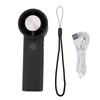 Portable Small Fan High Speed Cordless High Wind Power Cooling Handheld Fan for Outdoor Dark Gray