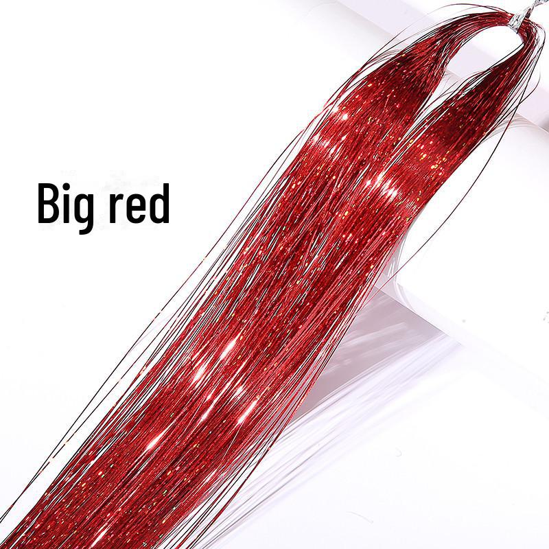 Цветные лазерные накладные пряди для волос