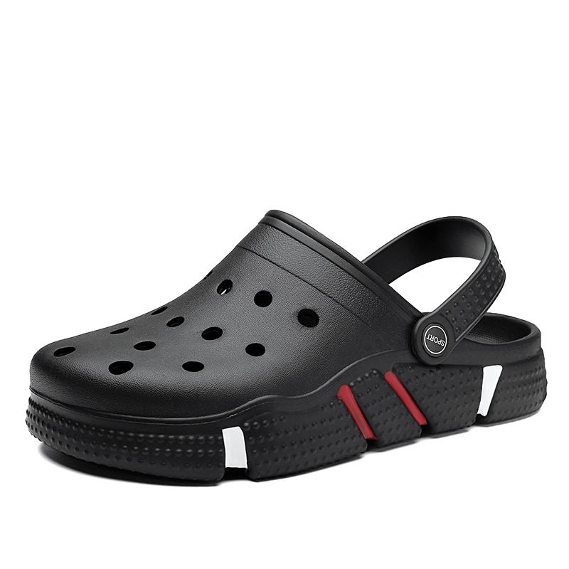 Summer Men Sandals Beach Slippers Fashion Outdoor Slippers Casual Beach Water Sports Shoes Breathable Hollow Flip Flops Cheap Male Aqua Sneaker