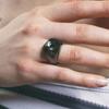 SENTIMENTS NO.309 [BLACK] ROUND METEOR RING