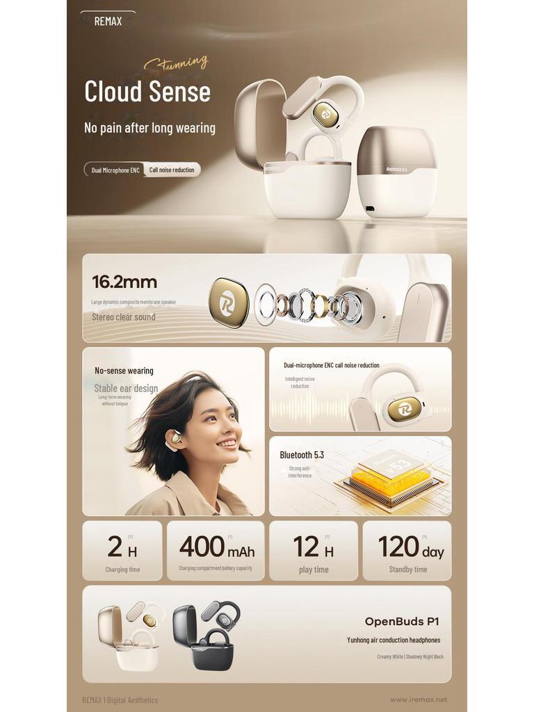 Bluetooth-гарнитура Remax Yunhong Air Conduction — беспроводное аудиорешение для спорта и бизнеса.