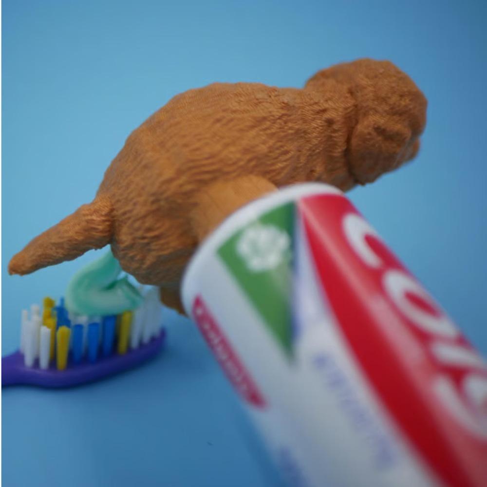 Забавный дозатор зубной пасты в виде щенячьих какашек, креативный держатель зубной пасты в виде какашек для любителей собак