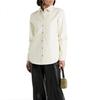 Lambskin Leather Women Biker Soft Handmade Casual Shirt Stylish White Genuine