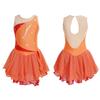 Girls' Figure Skating Dress Sleeveless Glitter Rhinestone Ballet Leotard Dress Competition Costume Gymnastics Suit
