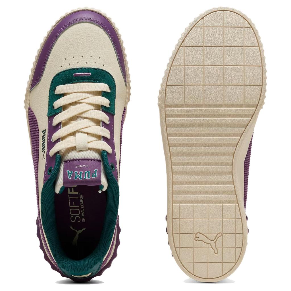 Puma Кеды Carina Lift Varsity Унисекс Миндальный Цвет Виноградный Фиолетовый Зеленый 401737-01