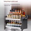 Beifu Kitchen Wall Cabinet Pull-Down Storage Rack