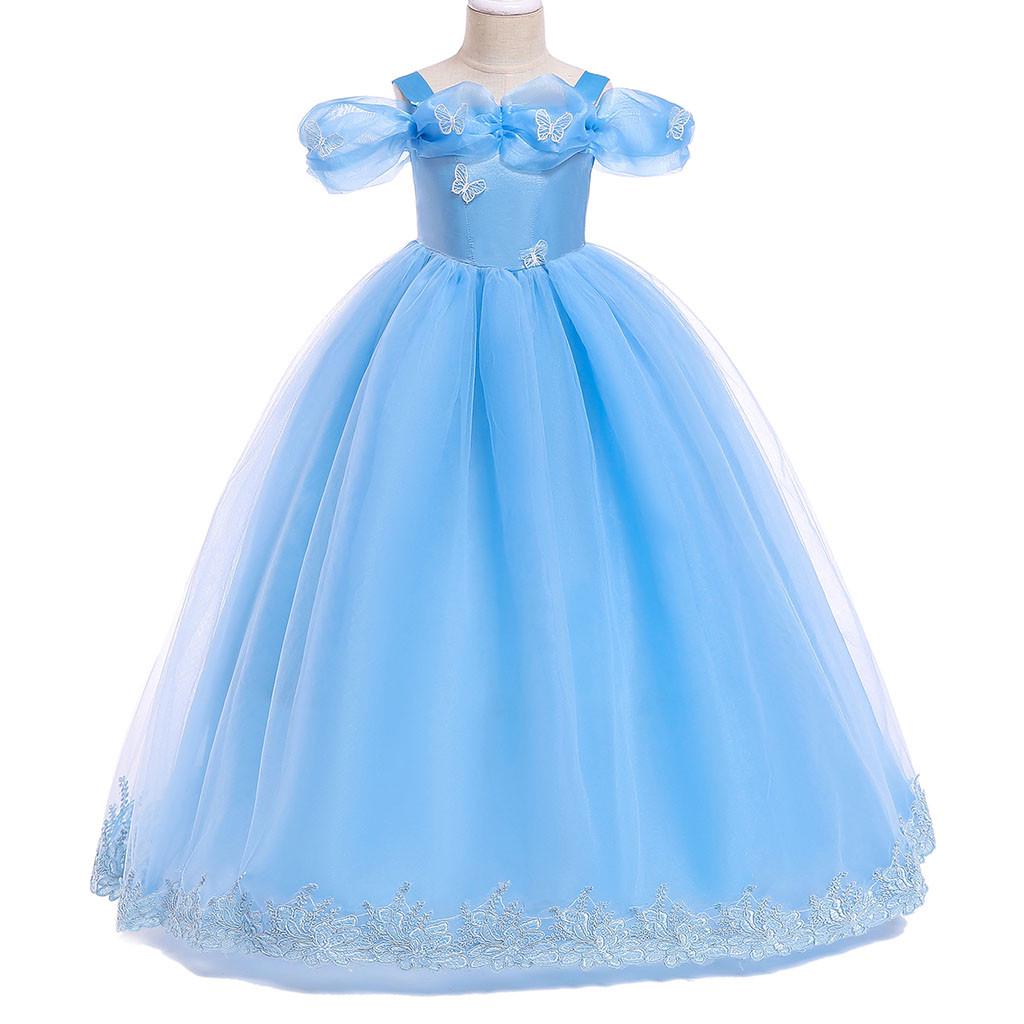 Детское пышное платье принцессы для подружки невесты на день рождения, свадебное платье