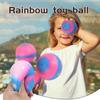 2PC Decompression Toy S Tarry Sky Ball Flour Ball S Queeze Music Slow Re Bound R Ainbow Ball 40ml