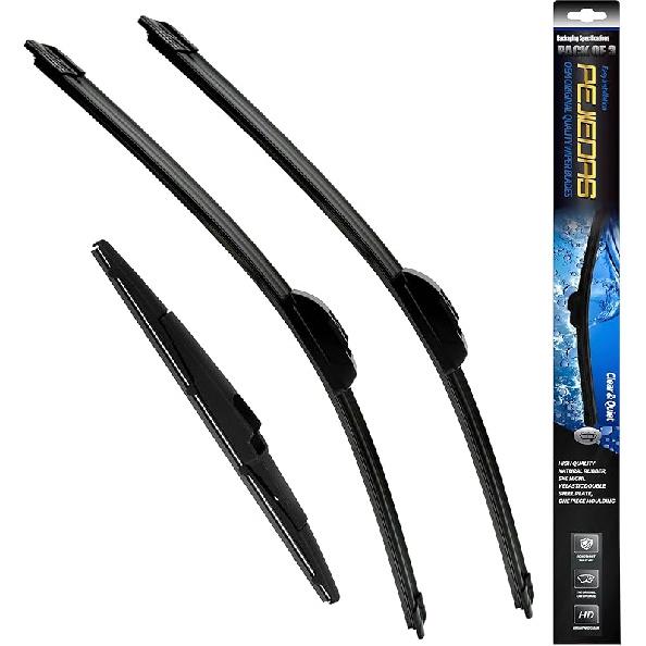 OEM Quality Front Wiper Blades, Replacement For 1995-2004 Toyota Tacoma/ 1984-2002 Toyota 4Runner, OE Original Style (17 Inch + 17 Inch Front Wiper