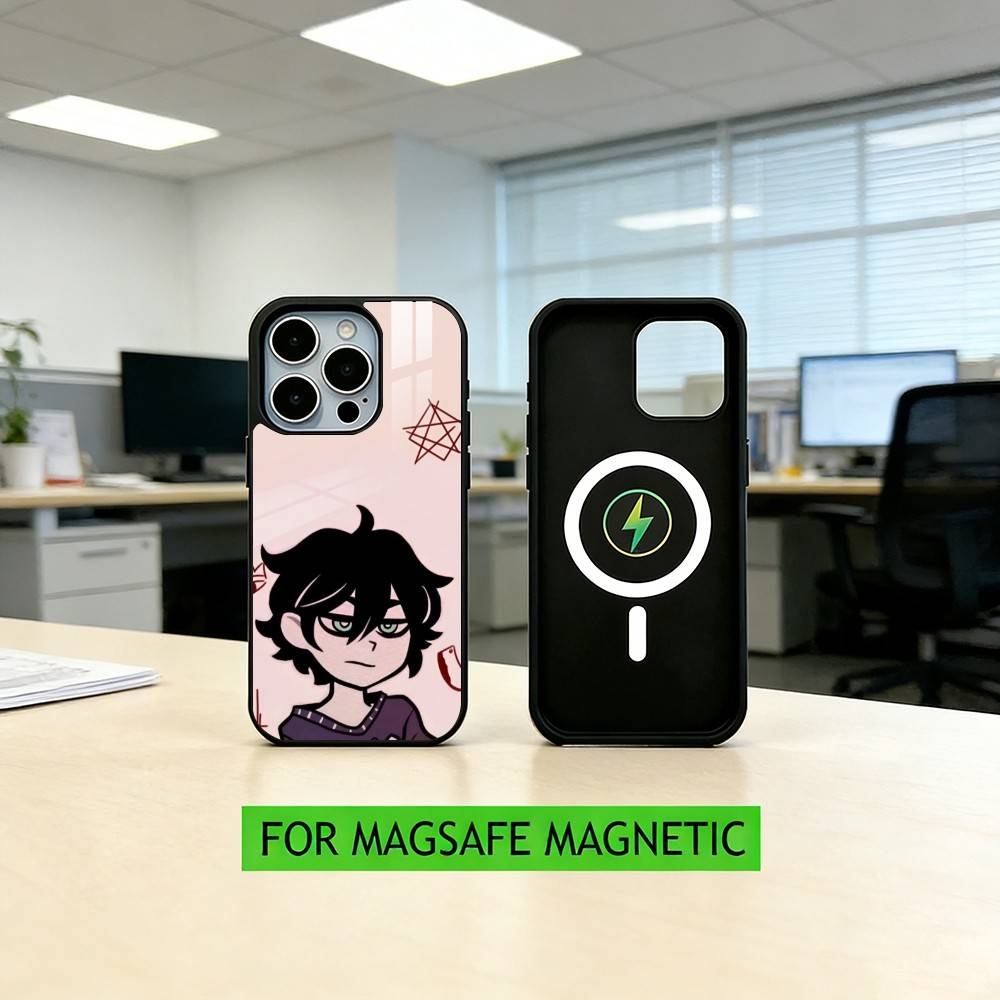 Чехол для телефона 'Гроб Энди Лея' для iPhone 17, 16, 15, 14, 13, 12, 11 Plus, Pro, магнитный с беспроводной зарядкой MagSafe