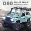 MN-D90 1/12 4WD 2.4G RC Внедорожный грузовик Рок-гусеничный + светодиодная игрушка RTR