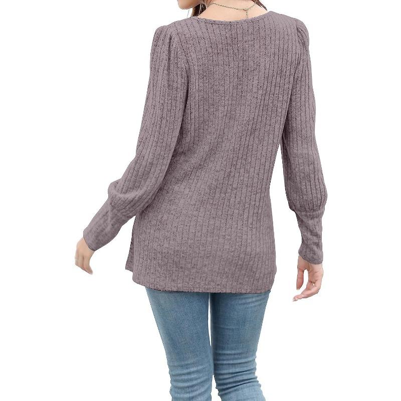 YYFS Женская мода повседневная весна осень однотонные принты длинные рукава квадратный воротник блузки и рубашки