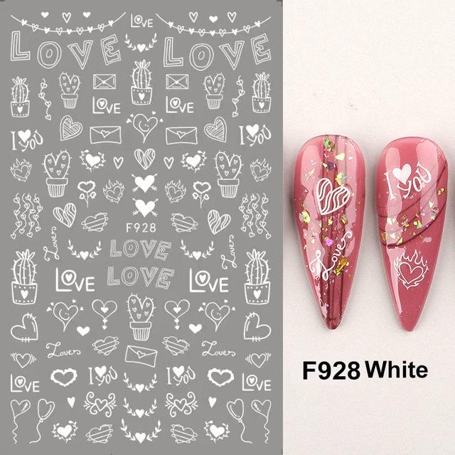 Nail Sticker 3D Liner Dark Butterfly Skull Flower Transfer Beautiful Decals Decoration Nail Art Accessories DIY Design