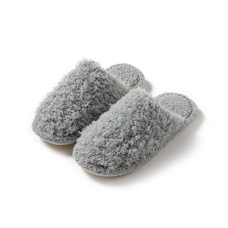 Fashion Women New 2024 Winter Home Fur Plush Slippers Non-Slip Soft Warm House Indoor Bedroom Floor Shoes Memory Foam Fluffy Slippers