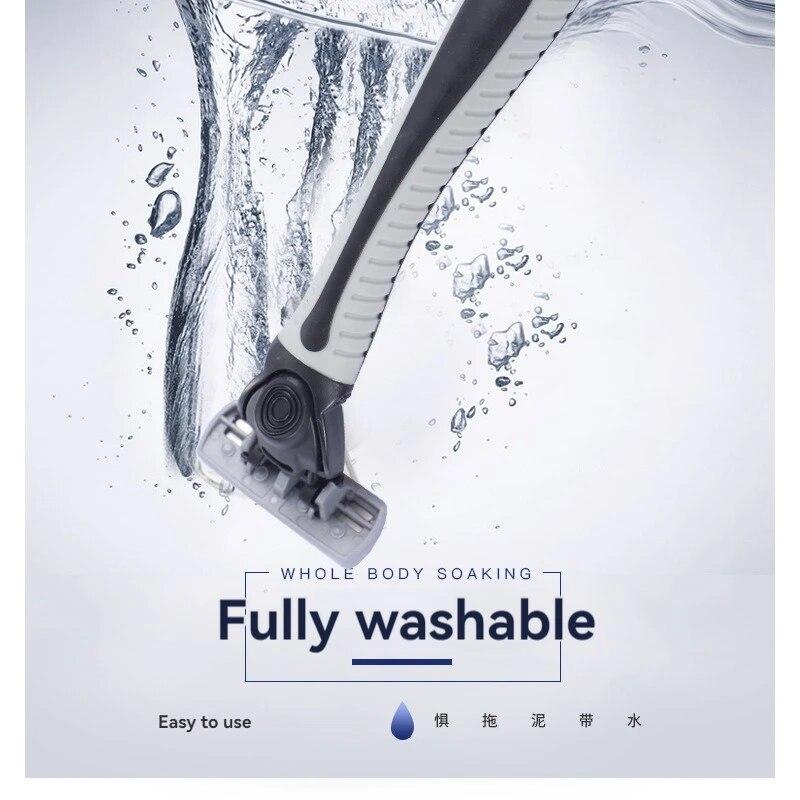 6-Ply Blade Razor Sharp Shave One-Touch Replacement Clean Clean Shave Good Old-Fashioned Manual Razor Men'S Beard Razor