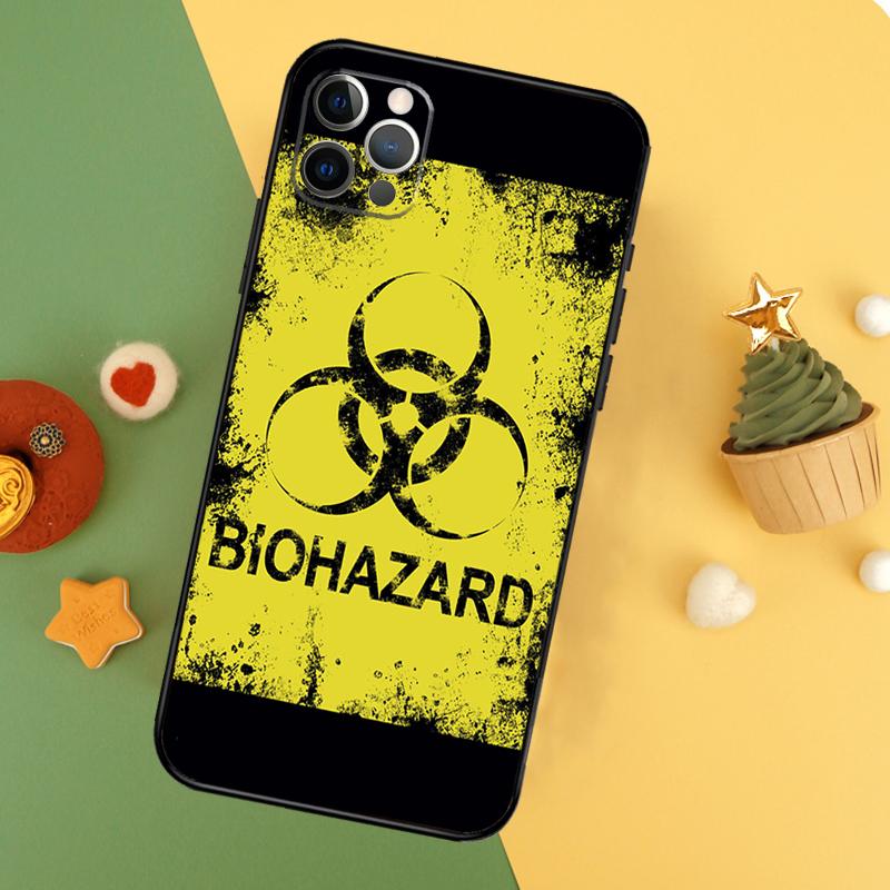Чехол для телефона с логотипом символа биоопасности Для iPhone 17 17Air 16 15 14 13 11 12 Pro Max 12 13 Mini 16E Ударопрочный чехол