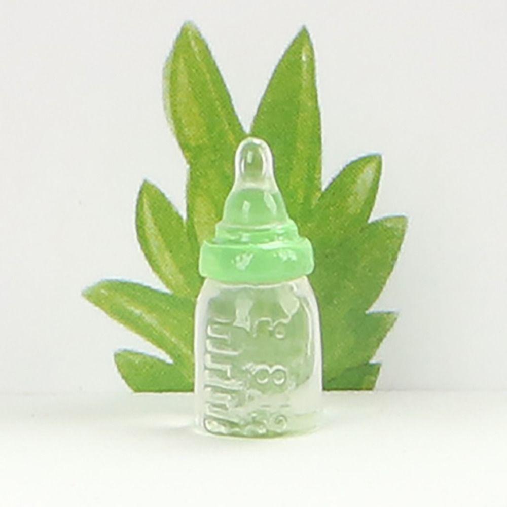 5pcs Baby Bottle Model Simulation Mini Milk Bottle Kids Feeding Bottles Toys  Dollhouse Accessories