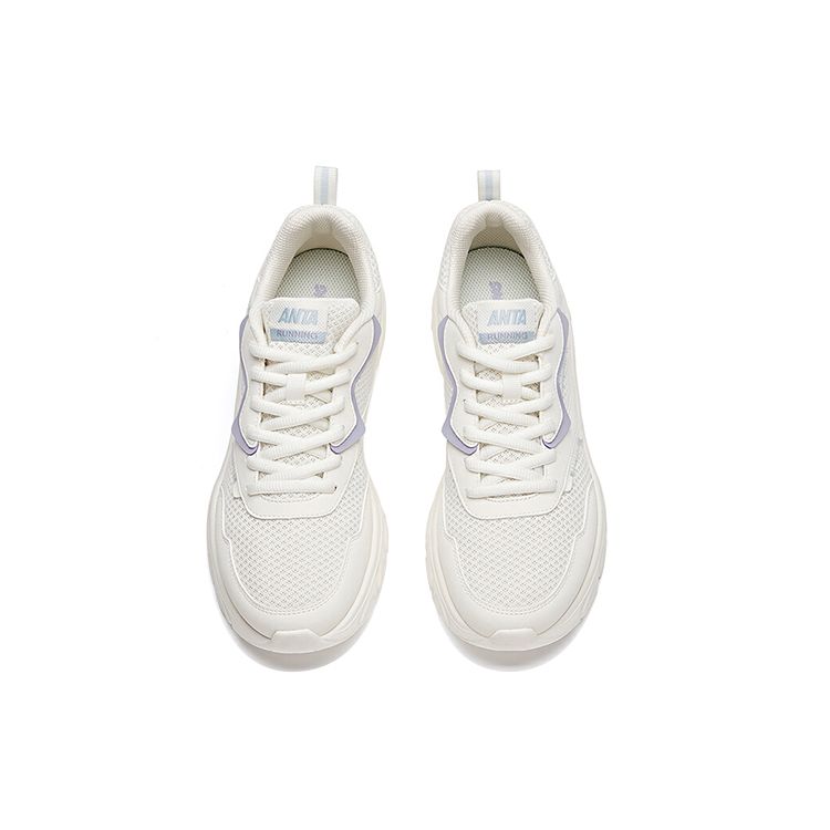 Anta Кроссовки Running Series с низким верхом, амортизирующие, нескользящие, износостойкие, женские, белые, синие, фиолетовые 922225530-6