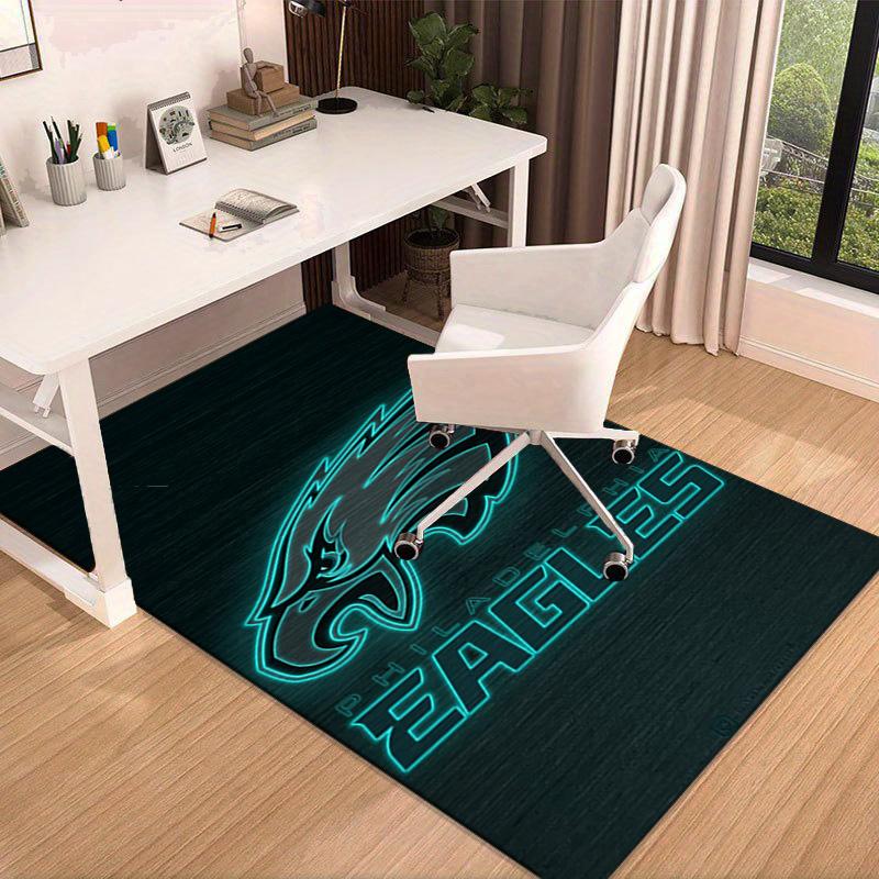 Коврик Philadelphia Eagles для офиса, Коврик под кресло, Декоративный ковер, Коврик для гостиной, Большой размер, Подарки для фанатов, Рождественские подарки