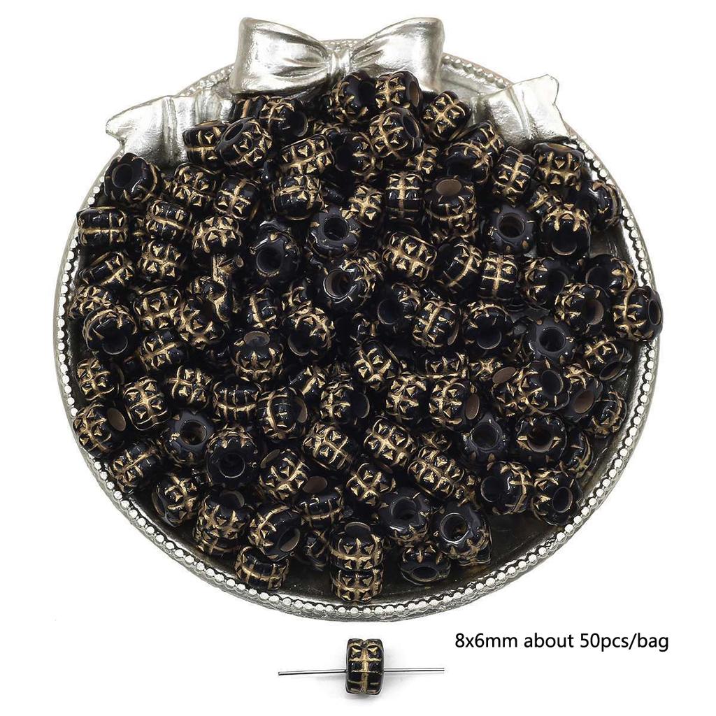 Бусины для браслета ручной работы, акриловые французские винтажные золотые плоские бусины, круглые бусины, украшения ручной работы, браслет, ожерелье, кулон, телефонная цепочка, аксессуары