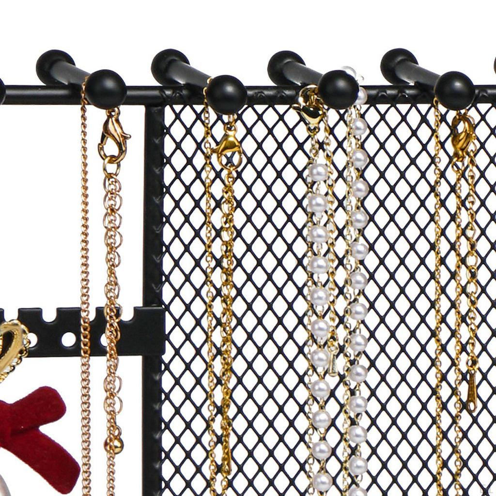 Башня-органайзер для украшений, Стойка для хранения браслетов и ожерелий, Подставка с подносом для демонстрации для столешницы