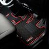 MONSTER SPORT Коврики для пола для Toyota Black x Solio/Bandit [MA15S]/Delica D2 [MB15S], Красный, 894550-4900M