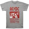 AC/DC Футболка унисекс для взрослых Highway To Hell World Tour 1979/1980