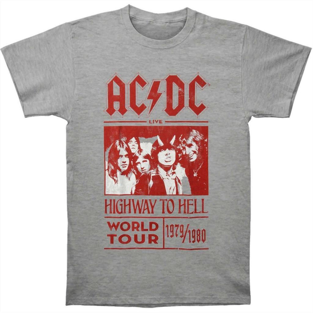 AC/DC Футболка унисекс для взрослых Highway To Hell World Tour 1979/1980