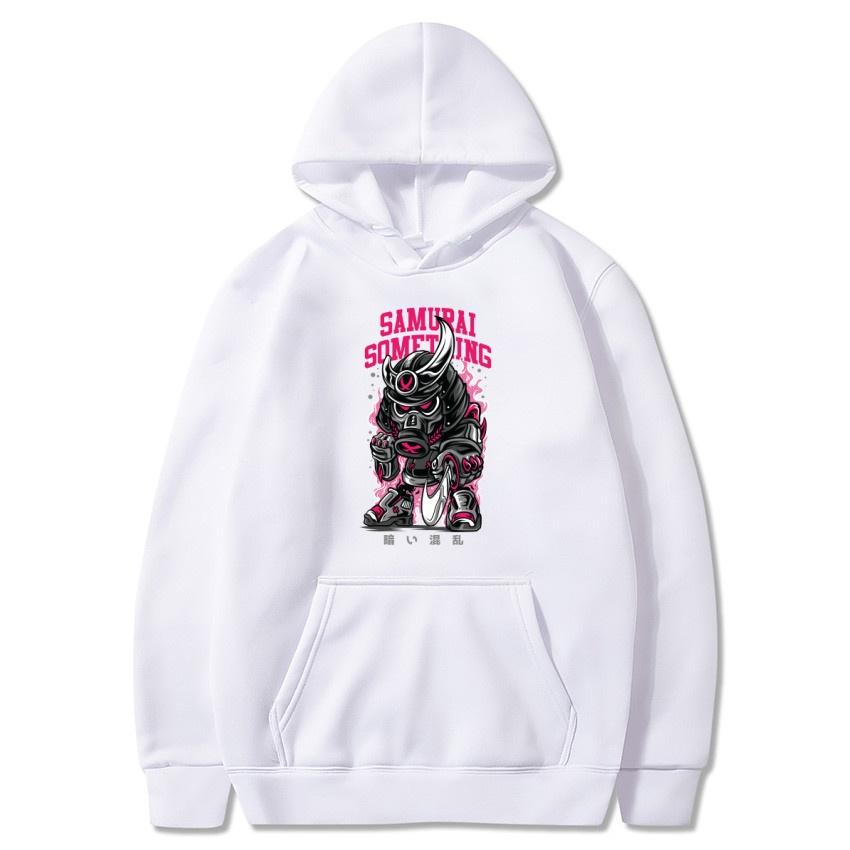 Осенне-зимнее флисовое худи с темным хаотичным принтом, уличная мода, пуловер для вечеринок, мужское и женское, с длинным рукавом