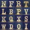 Romantic 26 Letters  LED Lights Alphabet Marquee Signs Vintage Circus for Children Bedroom Wedding De