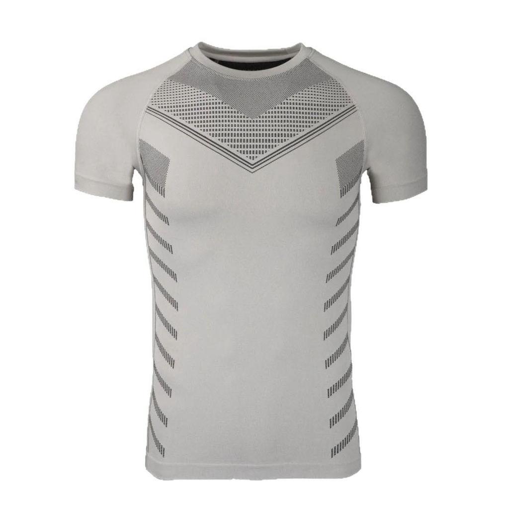 Men's Quick-Dry Breathable High-Elasticity Tight-Fit Raglan Sleeve Sports T-Shirt