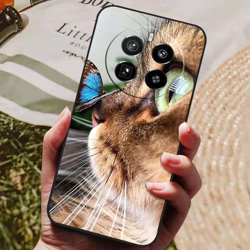 Для Realme 12 Pro Plus Чехол Роскошный Телефон Силиконовая Задняя Крышка Для Realme 12 Plus Чехлы Realme12 pro+ plus Защитная Оболочка Capas